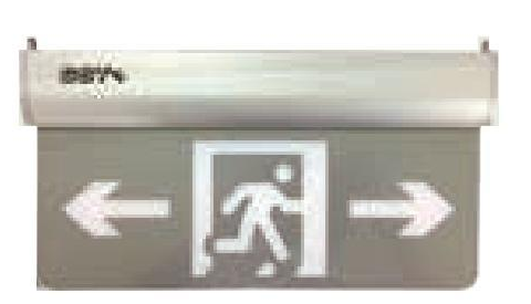 HW-BLJC-2LEⅡ1W-N462雙面單向標志燈集中電源集中控制型消防應急標志燈具