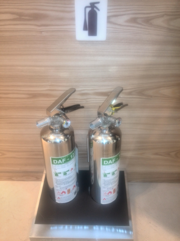 韓國商場內(nèi)的滅火器放置圖